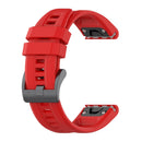 For Garmin Fenix 7X 26mm Silicone Sport Pure Color Watch Band(Red)