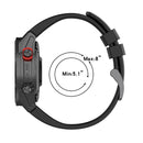 For Garmin Fenix 7X 26mm Silicone Sport Pure Color Watch Band(Cherry Pink)