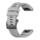 For Garmin Tactix 7 26mm Silicone Sport Pure Color Watch Band(Grey)