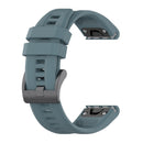 For Garmin Tactix 7 26mm Silicone Sport Pure Color Watch Band(Rock Cyan)