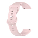 For Amazfit Pace 22mm Silicone Solid Color Watch Band(Pink)