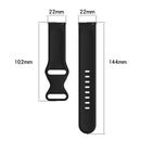 For Amazfit Pace 22mm Silicone Solid Color Watch Band(Yellow)