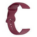 For Honor Magic Watch 2 42mm 20mm Solid Color Silicone Watch Band(Burgundy)
