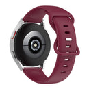 For Honor Magic Watch 2 42mm 20mm Solid Color Silicone Watch Band(Burgundy)