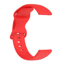 For Honor Magic Watch 2 42mm 20mm Solid Color Silicone Watch Band(Red)