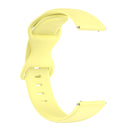 For Honor Magic Watch 2 42mm 20mm Solid Color Silicone Watch Band(Yellow)