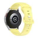 For Honor Magic Watch 2 42mm 20mm Solid Color Silicone Watch Band(Yellow)