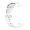 For Honor Magic Watch 2 42mm 20mm Solid Color Silicone Watch Band(White)