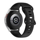 For Honor Magic Watch 2 42mm 20mm Solid Color Silicone Watch Band(Black)