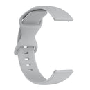 For Honor Magic Watch 2 42mm 20mm Solid Color Silicone Watch Band(Grey)