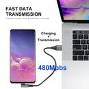 ENKAY 66W USB to USB-C / Type-C Elbow 6A Full Protocol Fast Charging Data Cable, Length:2m(Green)