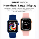 CT7 1.7 inch Color Screen Smart Watch,Support Heart Rate Monitoring/Blood Pressure Monitoring(Blue)