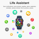 CT7 1.7 inch Color Screen Smart Watch,Support Heart Rate Monitoring/Blood Pressure Monitoring(Blue)