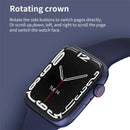 W7 1.8 inch Color Screen Smart Watch, Support Heart Rate Monitoring/Blood Pressure Monitoring(White)