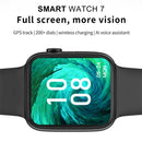 W7 1.8 inch Color Screen Smart Watch, Support Heart Rate Monitoring/Blood Pressure Monitoring(White)