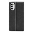 For Motorola Moto G52 4G Retro-skin Magnetic Suction Leather Phone Case(Black)
