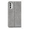 For Motorola Moto G52 4G Retro-skin Magnetic Suction Leather Phone Case(Grey)