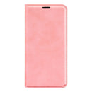 For Motorola Moto G52 4G Retro-skin Magnetic Suction Leather Phone Case(Pink)