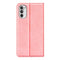For Motorola Moto G52 4G Retro-skin Magnetic Suction Leather Phone Case(Pink)