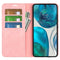 For Motorola Moto G52 4G Retro-skin Magnetic Suction Leather Phone Case(Pink)