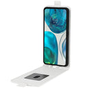 For Motorola Moto G52 4G R64 Texture Vertical Flip Leather Phone Case(White)
