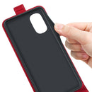 For Motorola Moto G52 4G R64 Texture Vertical Flip Leather Phone Case(Red)