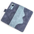 For Xiaomi 12 Stitching Horizontal Flip Leather Phone Case(Blue)