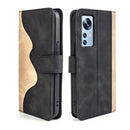 For Xiaomi 12 Pro Stitching Horizontal Flip Leather Phone Case(Black)