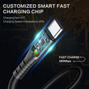 USB to Type-C 1.5m Spring Telescopic Mobile Phone Fast Charging Data Cable
