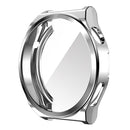 For Huawei Watch GT 3 Pro 46mm ENKAY Full Coverage Electroplated Soft TPU Case with Screen Protection(Silver)