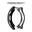 For Huawei Watch GT 3 Pro 46mm ENKAY Full Coverage Electroplated Soft TPU Case with Screen Protection(Silver)