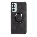 For Samsung Galaxy M23 5G / F23 5G Ring Holder PU Phone Case(Black)