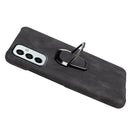 For Samsung Galaxy M23 5G / F23 5G Ring Holder PU Phone Case(Black)
