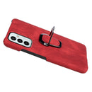 For Samsung Galaxy M23 5G / F23 5G Ring Holder PU Phone Case(Red)