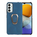 For Samsung Galaxy M23 5G / F23 5G Ring Holder PU Phone Case(Blue)