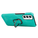 For Samsung Galaxy M23 5G / F23 5G Ring Holder PU Phone Case(Mint Green)