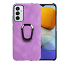 For Samsung Galaxy M23 5G / F23 5G Ring Holder PU Phone Case(Purple)