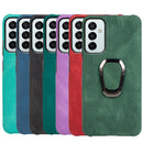 For Samsung Galaxy M23 5G / F23 5G Ring Holder PU Phone Case(Red)