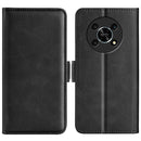 For Honor X30 / Magic 4 Lite Dual-side Magnetic Buckle Horizontal Flip Leather Phone Case(Black)