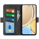 For Honor X30 / Magic 4 Lite Dual-side Magnetic Buckle Horizontal Flip Leather Phone Case(Black)
