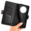 For Honor X30 / Magic 4 Lite Dual-side Magnetic Buckle Horizontal Flip Leather Phone Case(Black)