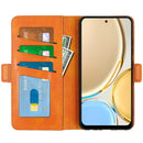 For Honor X30 / Magic 4 Lite Dual-side Magnetic Buckle Horizontal Flip Leather Phone Case(Yellow)