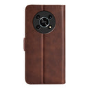 For Honor X30 / Magic 4 Lite Dual-side Magnetic Buckle Horizontal Flip Leather Phone Case(Brown)