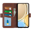 For Honor X30 / Magic 4 Lite Dual-side Magnetic Buckle Horizontal Flip Leather Phone Case(Brown)