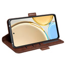 For Honor X30 / Magic 4 Lite Dual-side Magnetic Buckle Horizontal Flip Leather Phone Case(Brown)
