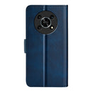 For Honor X30 / Magic 4 Lite Dual-side Magnetic Buckle Horizontal Flip Leather Phone Case(Dark Blue)