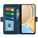 For Honor X30 / Magic 4 Lite Dual-side Magnetic Buckle Horizontal Flip Leather Phone Case(Dark Blue)