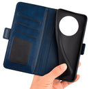 For Honor X30 / Magic 4 Lite Dual-side Magnetic Buckle Horizontal Flip Leather Phone Case(Dark Blue)