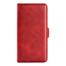 For Honor X30 / Magic 4 Lite Dual-side Magnetic Buckle Horizontal Flip Leather Phone Case(Red)