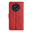 For Honor X30 / Magic 4 Lite Dual-side Magnetic Buckle Horizontal Flip Leather Phone Case(Red)
